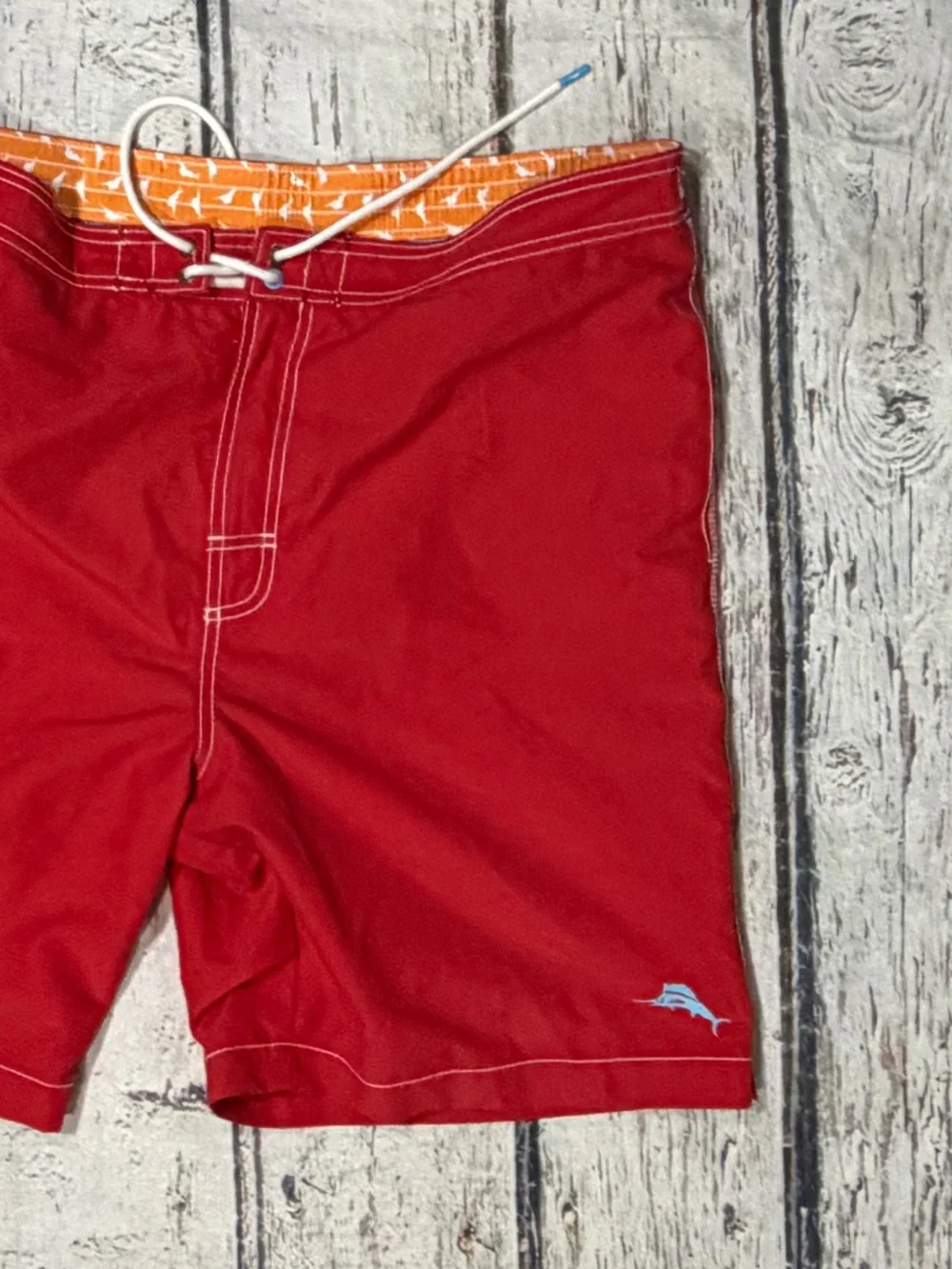 Tommy Bahama Red Swim Trunks Board Shorts Men's Beach Summer